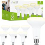Sigalux Dimmable LED Flood Lights, BR30 Bulbs, 650LM 2700K Soft White, E26 Base, UL Listed, Pack of 6