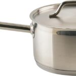 Winco Heavy-Duty Stainless Steel Sauce Pan with Cover, 6 Quart