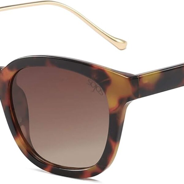 SOJOS Classic Square Polarized Sunglasses Womens Mens Retro Trendy UV400 Sunnies SJ2050