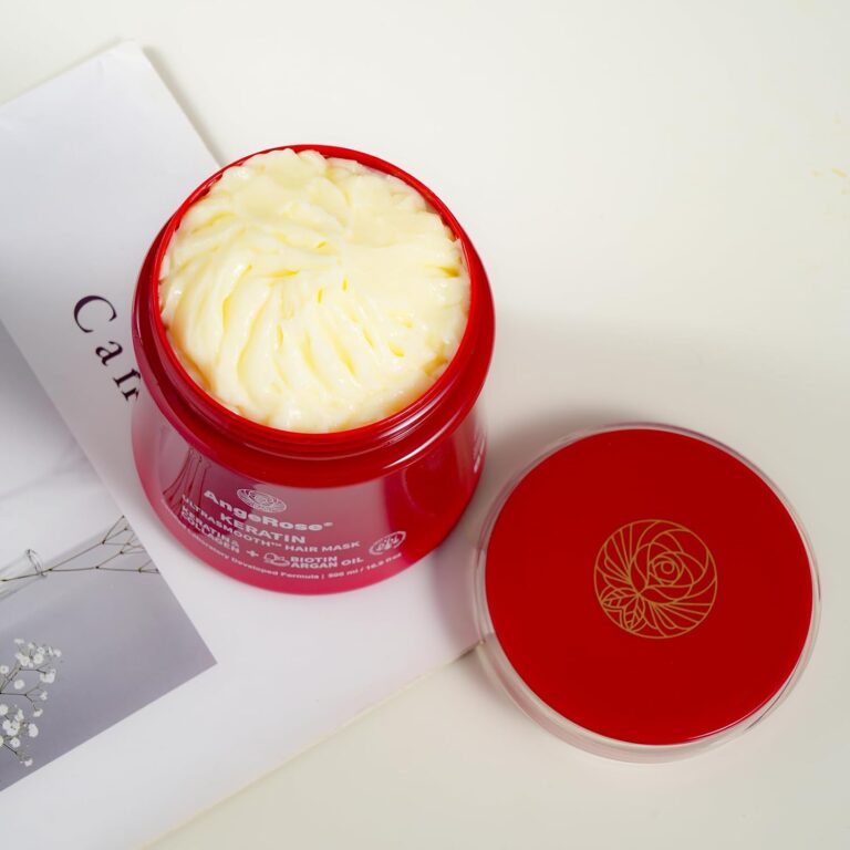 Keratin Hair Mask with Collagen & Argan Oil  Deep Conditioner Treatment for Dry Damaged Hair Repair  Hydrating & Strengthening Cream for Color Treated 16.9 Oz (500ml)