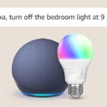 Echo Dot with Amazon Basics Smart Color Bulb