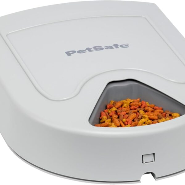 PetSafe Automatic Dog Feeder, 5 Meals, 40 oz Capacity, Plastic, for Dry Food, Multiple Pets