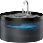 Cat Water Fountain: 108oz/3.2L Cat Fountain Super Silent Pet Drinking Dispenser - Water Fountains for Kitty Indoor - Quiet Pump and Faucet Design - Suitable for Cats and Dogs - BEMOONY