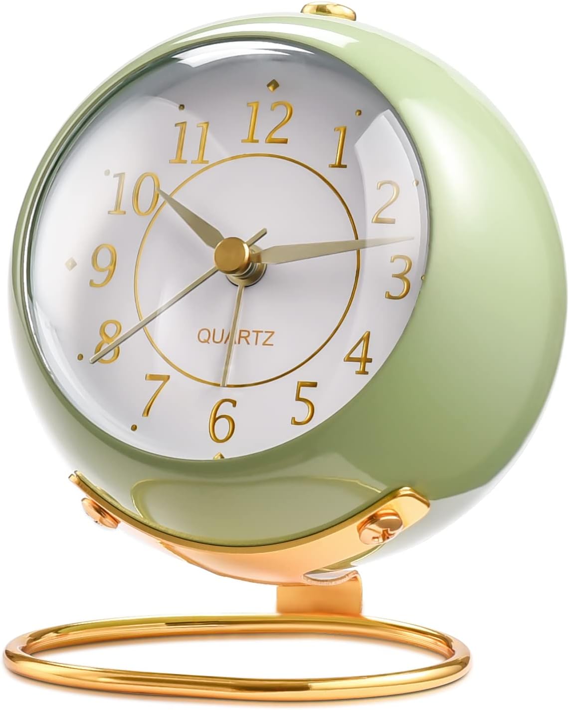 Analog Alarm Clocks,Retro Backlight Cute Simple Design Small Desk Clock with Night Light,Silent Non-Ticking,Battery Powered,for Kids,Bedroom,Travel,Kitchen,Bedside Desktop Decor.(Green) Analog Alarm Clocks,Retro Backlight Cute Simple Design Small Desk Clock with Night Light,Silent Non-Ticking,Battery Powered,for Kids,Bedroom,Travel,Kitchen,Bedside Desktop Decor.(Green)
