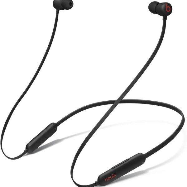 Beats Flex Wireless Earphones Apple W1 Headphone Chip, Magnetic Earbuds, Class 1 Bluetooth, 12 Hours of Listening Time, Built-in Microphone - Black (Latest Model) (Renewed)