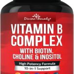 Divine Bounty Super B Complex Vitamins - All B Vitamins Including B12, B1, B2, B3, B5, B6, B7, B9, Folic Acid - Vitamin B Supplement - Support Healthy Energy Metabolism - 90 Vegetarian Capsules