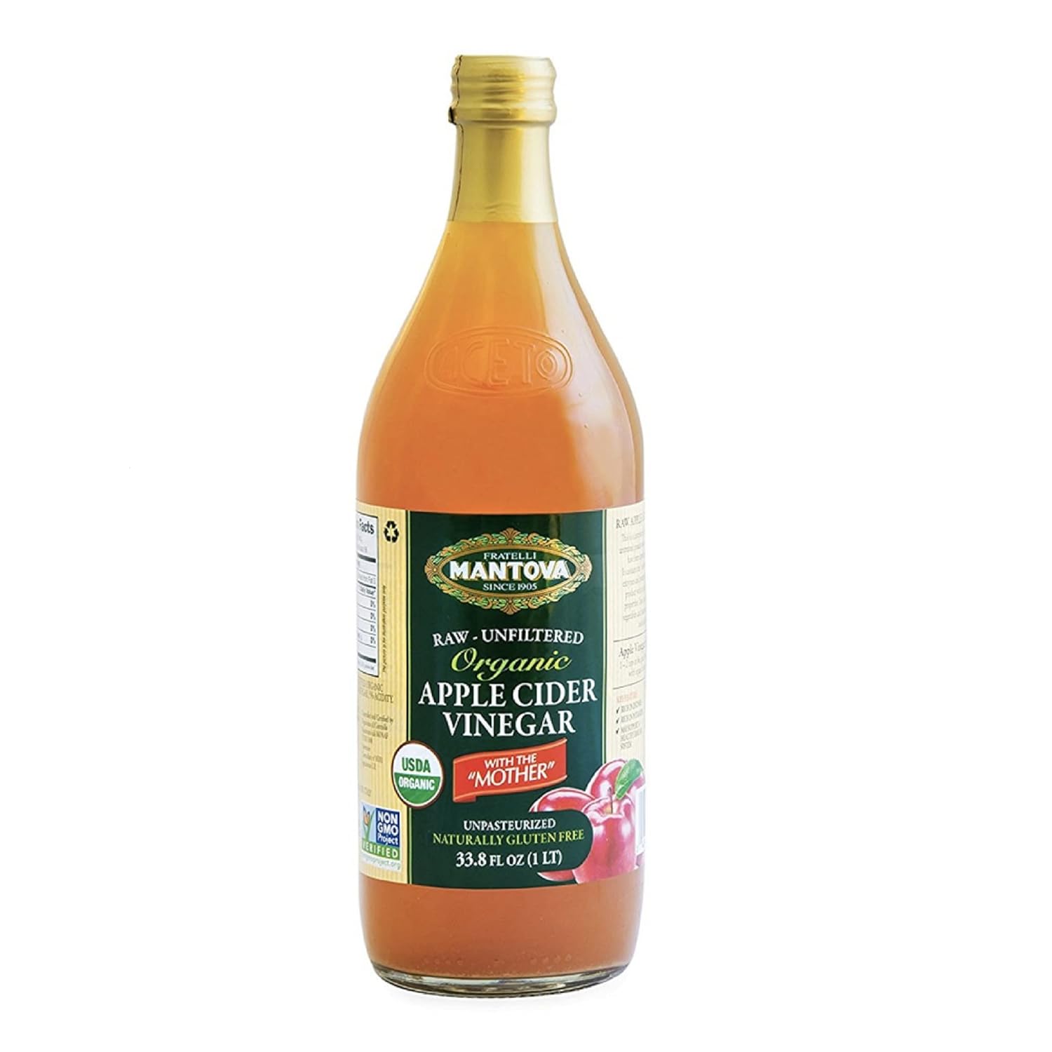 100% Raw Unfiltered Organic Apple Cider Vinegar with 'The Mother' - 34 Oz (2 Pack) - Rich in Probiotics and Enzymes, Perfect for Cooking, Salad Dressings, Marinades, and Drinking - A Versatile Pantry Essential for Your Wellness Routine 100% Raw Unfiltered Organic Apple Cider Vinegar with 'The Mother' - 34 Oz (2 Pack) - Rich in Probiotics and Enzymes, Perfect for Cooking, Salad Dressings, Marinades, and Drinking - A Versatile Pantry Essential for Your Wellness Routine