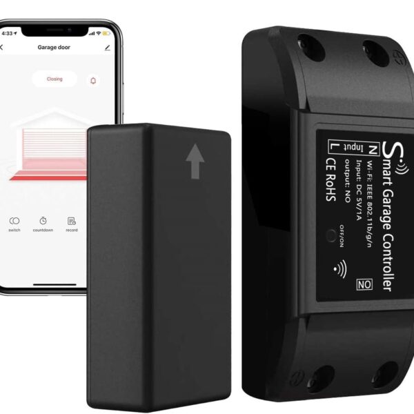 AGSHOME Wireless Smart Wi-Fi Garage Door Opener TUYA and Smart Life APP Real-time Monitoring, DIY Home Security