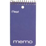 Mead Memo Book Spiral 3 In. X 5 In. pack of 24