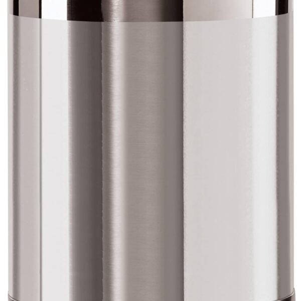 Oggi Stainless Steel Utensil Holder - 5" Diameter, Utensil Caddy, Weighted Base for Stability - Larger-Sized Utensil Crock and Countertop Utensil Organizer, Stainless Steel