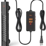 hygger 200w Aquarium Heater, Submersible Fish Tank Heater with Intelligent Temperature Control and Leaving Water Automatically Stop Heating System, for 20-40 Gallon Tanks