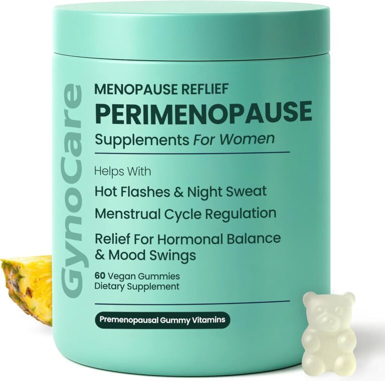 Perimenopause Supplements Women | Premenopausal Gummy Vitamins | Relief for Hormonal Balance & Mood Swings | Supports Menstrual Cycle Regulation | 60 Vegan Gummies