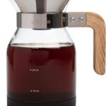 Primula Park Pour Over Park Set with Permanent Reusable Removable Ultra Fine Micro Mesh Stainless Steel Filter, Coffee Dripper Pour Over Maker Brewer Pot, Borosilicate Glass, Easy to Use, 36 oz