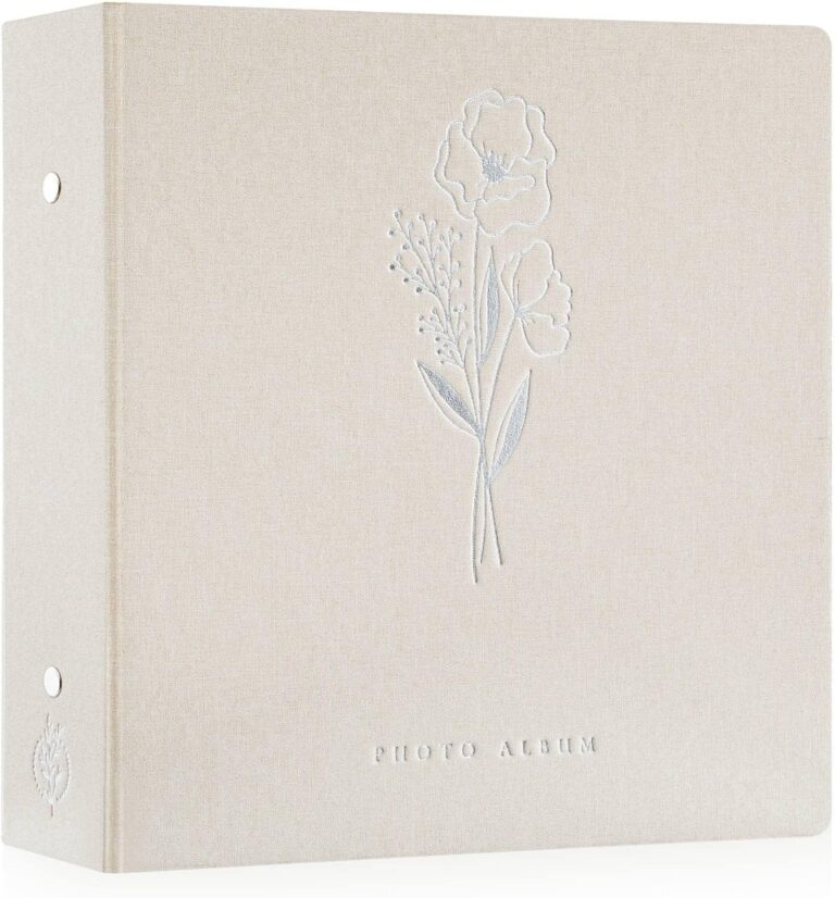 Lanpn Photo Album 4x6 600 Pockets Photos, Linen Cover Large Picture Albums Holds 600 Horizontal and Vertical Photos Beige