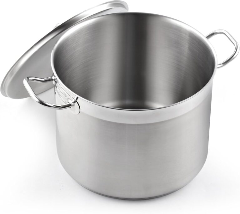 Cooks Standard Stockpots Stainless Steel, 20 Quart Professional Grade Stock Pot with Lid, Silver