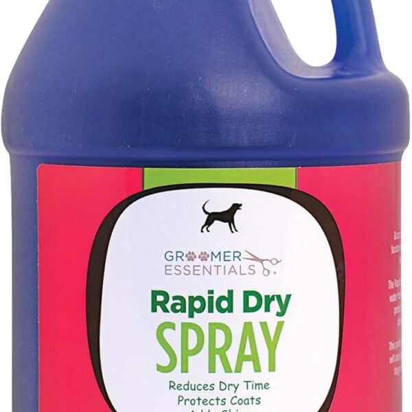 GROOMER ESSENTIALS Rapid Dry Spray - Fast Drying and Conditioning - Gallon