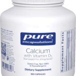 Pure Encapsulations Calcium with Vitamin D3 | Dietary Supplement to Support Bone, Colon, and Cardiovascular Health* | 180 Capsules