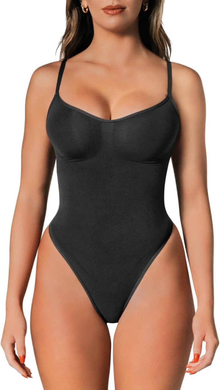 herslims Shapewear Tummy Control Bodysuit Thong or Brief: Sculpting Shaper Tank Top Bodysuits & Snatched Waist Body Suit