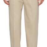 Savane Men's Ultimate Performance Pleated Chino Pants