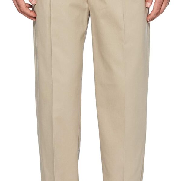Savane Men's Ultimate Performance Pleated Chino Pants