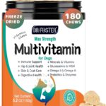 Dog Multivitamin, Dog Vitamins and Supplements, Multivitamin for Dogs with Glucosamine, Probiotics & Omega 3 for Joint, Digestive, Skin, Coat and Immune Health, Chicken Flavor - 180 Bites