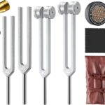 Sound Healing Tuning Fork Set - Tuning Forks for Chakra Alignment & Stress Relief  Otto 128Hz, Earth Om 136Hz, Yin 256Hz, Yang 384Hz, Activator & Pouch  Ideal for Meditation & Home Therapy