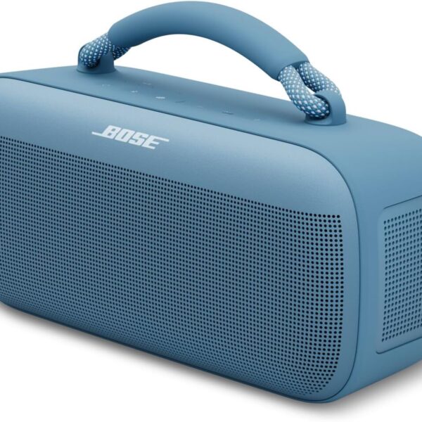 Bose SoundLink Max Bluetooth Speaker - Portable Wireless Party Speaker, IP67 Waterproof, Rope Handle, Up to 20 Hours of Playtime, USB-C, Built-in 3.5mm AUX Input, Blue Dusk
