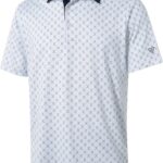 Golf Shirts for Men Dry Fit Short Sleeve Print Performance Moisture Wicking Polo Shirt