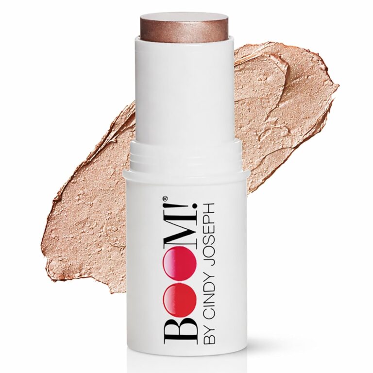 Boomstick Glimmer  Highlighter Makeup Stick, Subtle Shimmer Face Highlighter Stick for Mature Skin, Hydrating Cream Makeup for Cheekbones, Brow Bones & Nose, No Glitter Highlight