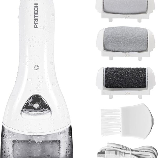 Electric Feet Callus Removers Rechargeable,Portable Electronic Foot File Pedicure Tools, Electric Callus Remover Kit,Professional Pedi Feet Care Perfect for Dead,Hard Cracked Dry Skin