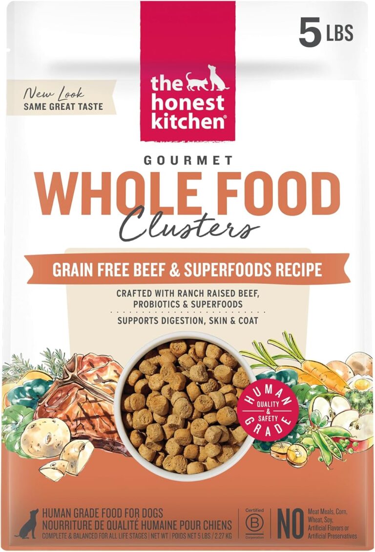 The Honest Kitchen Human Grade Whole Food Clusters Dry Dog Food - Grain Free Beef 5 lb Bag