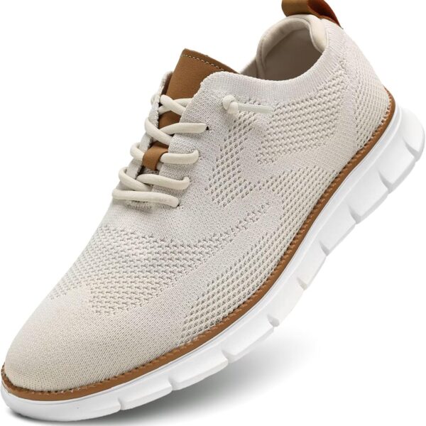 Men's Casual Dress Shoes Fashion Walking Sneakers Mesh Business Oxfords Work Lightweight Soft Sole