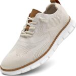 Men's Casual Dress Shoes Fashion Walking Sneakers Mesh Business Oxfords Work Lightweight Soft Sole