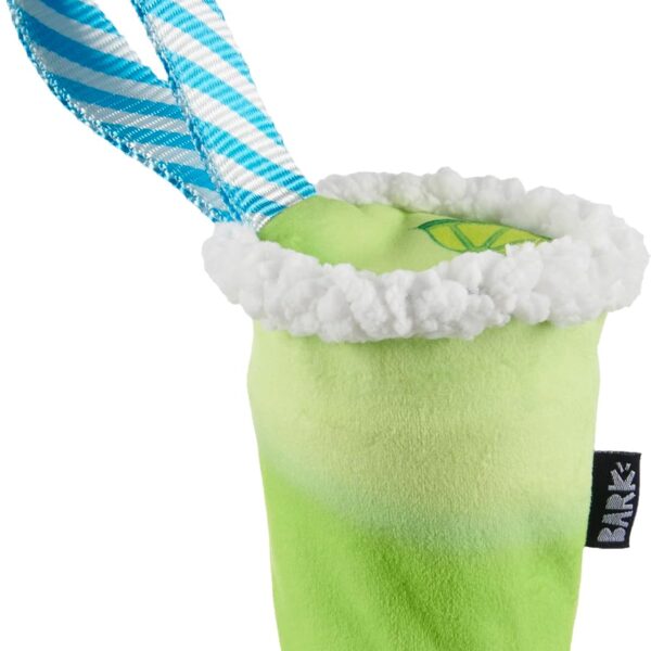 Barkbox Get Ripped Margrrrita Super Chewer Tough Dog Chew Toy for Aggressive Chewers, Plush Cover with Rubber Core - 2 Toys in 1 Two Layer Treat Dispensing Dog Toy for Large Dogs