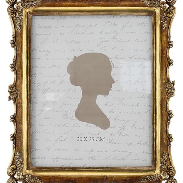 Sunlit Vintage Picture Frame 8x10 Inch, Luxury Antique Photo Frames with Glass Front, Photo Display, Tabletop Wall Hanging, Gift Ideas, Bronze Gold