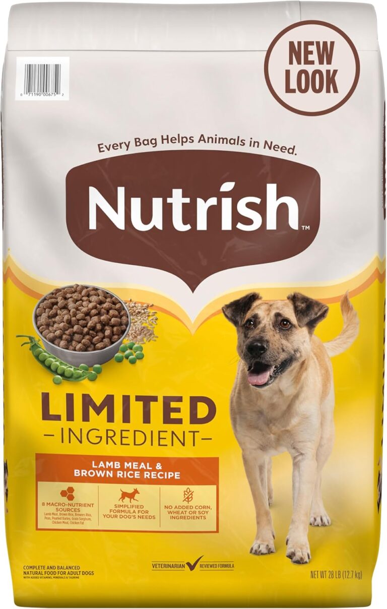 Nutrish Limited Ingredient Diet Lamb Meal & Brown Rice Recipe, 28 Pound Bag