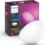 Philips Hue Go Smart Portable Dimmable Table Lamp, White - White and Color Ambiance LED Color-Changing Light - 1 Pack - Indoor and Outdoor Use - Control with Hue App or Voice Assistant