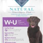 Blue Buffalo Natural Veterinary Diet W+U Weight Management + Urinary Care Dry Dog Food, Veterinarian Prescription Required, Chicken, 6-lb Bag