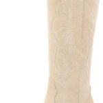 Pasuot Western Cowboy Boots for Women - Knee High Wide Calf Cowgirl Boots, Slip On Pointed Toe Chunky Heel Fashion Retro Classic Pull On Tall Boot for ladies Party concert