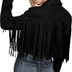 PRETTYGARDEN Women's Fringe Faux Suede Leather Jackets Fall Fashion 2026 Tassel Motorcycle Cropped Coats