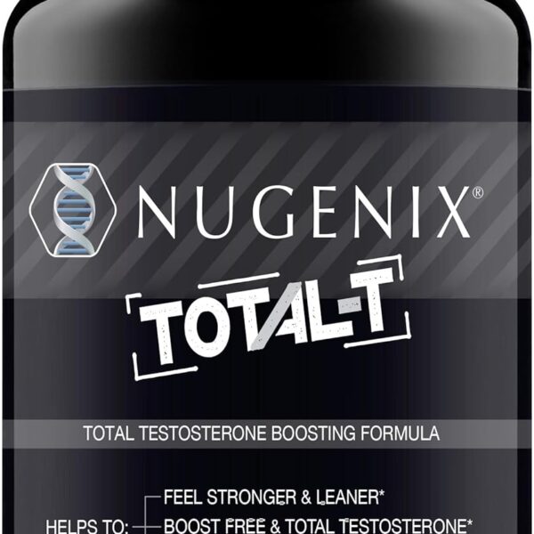 Nugenix Total-T, Free and Total Testosterone Booster Supplement for Men, 90 Count
