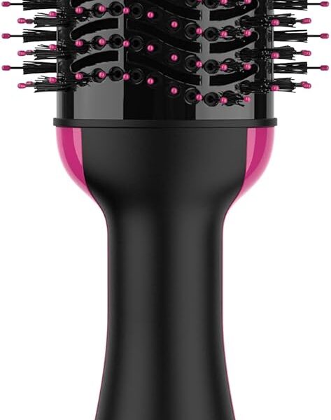 Hair Dryer Brush Blow Dryer Brush in One, Upgraded 4 in 1 Hair Dryer and Styler Volumizer with Negative Ion Anti-frizz Ceramic Titanium Barrel Hot Air Hair Straightener Brush