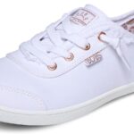 Skechers Women's Bobs B Cute Sneaker - Memory Foam, Flexible Outsole, Lightweight Vegan Shoes