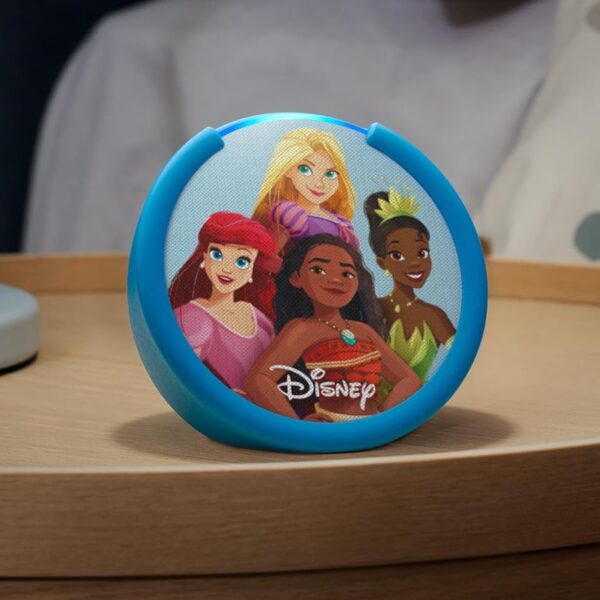 Amazon Echo Pop Kids (newest model), Designed for kids, Designed for Alexa+, parental controls, Includes 6 months of Amazon Kids+, Disney Princess