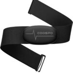 COOSPO Heart Rate Monitor Chest Strap, Bluetooth ANT+ Heart Rate Monitor Chest Sensor with 400H Battery, HRM Works with Strava/Wahoo Fitness/Polar Beat/Peloton/DDP Yoga App