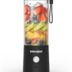 BlendJet 2 Portable Blender for Smoothies & Shakes - 16oz BlendJet Cordless Personal & Small Blender, USB-C Rechargeable & Self Cleaning - (Black)