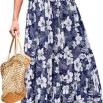 STYLEWORD Women's Summer 2026 Casual Short Sleeve Tiered Flowy Spring Dress Long Midi Beach Sundress Vacation Outfits