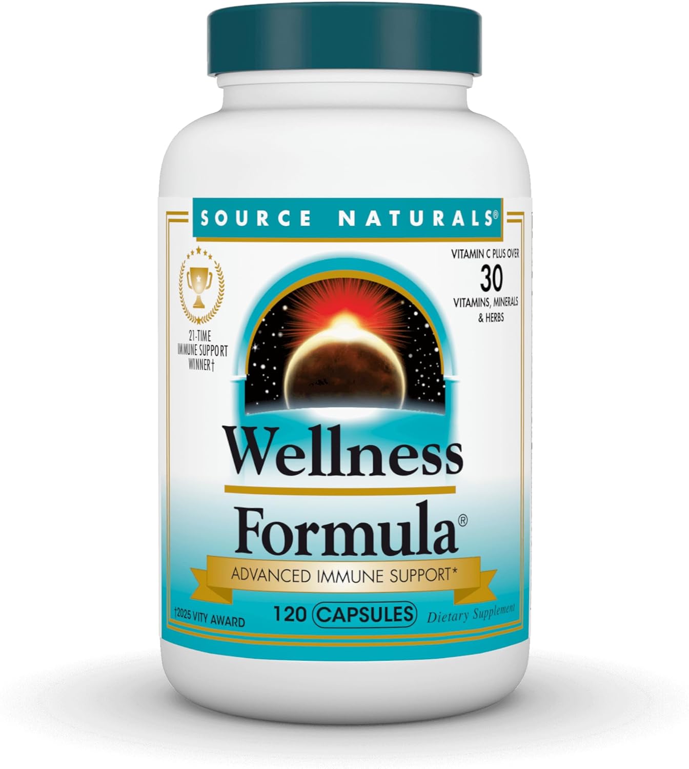 Source Naturals Wellness Formula Bio-Aligned Vitamins & Herbal Defense for Advanced Immune Support* - Dietary Supplement & Immunity Booster - 120 Capsules Source Naturals Wellness Formula Bio-Aligned Vitamins & Herbal Defense for Advanced Immune Support* - Dietary Supplement & Immunity Booster - 120 Capsules