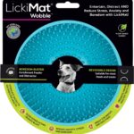 LickiMat Wobble, Dog Slow Feeder Bowl Lick Mat, Boredom Anxiety Reducer; Perfect for Food, Treats, Yogurt, or Peanut Butter. Fun Alternative to a Slow Feed Dog Bowl, Turquoise