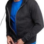 Hanes Men's Zip-up Hoodie, Ecosmart Fleece Full-zip Hoodie for Men, Hooded Sweatshirt